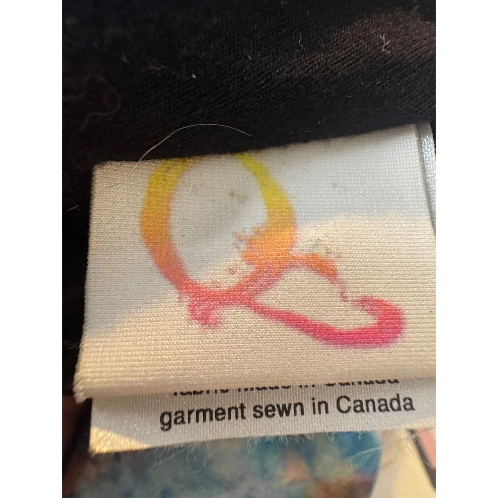 Lori Quinn Art Design Hat Made In Canada‎ S M Abstract Print Cotton Stretch